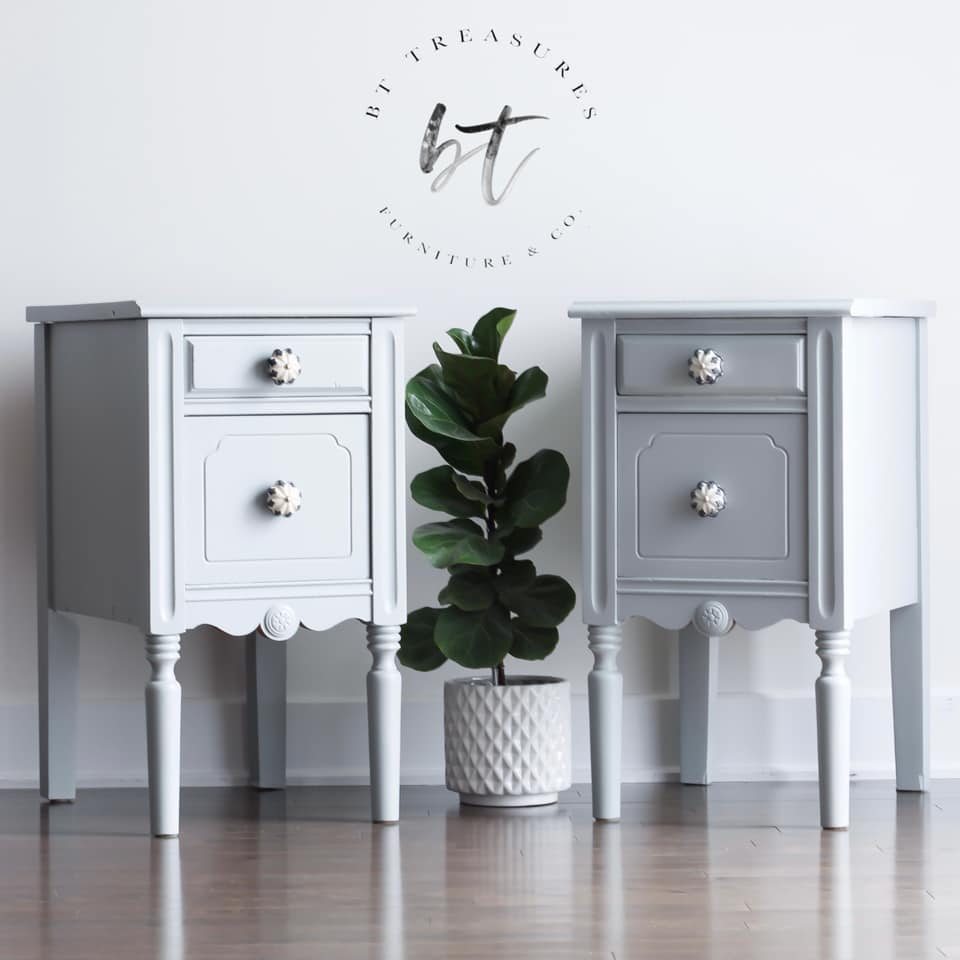 Decorative Side/Storage Tables in Lazy Linen