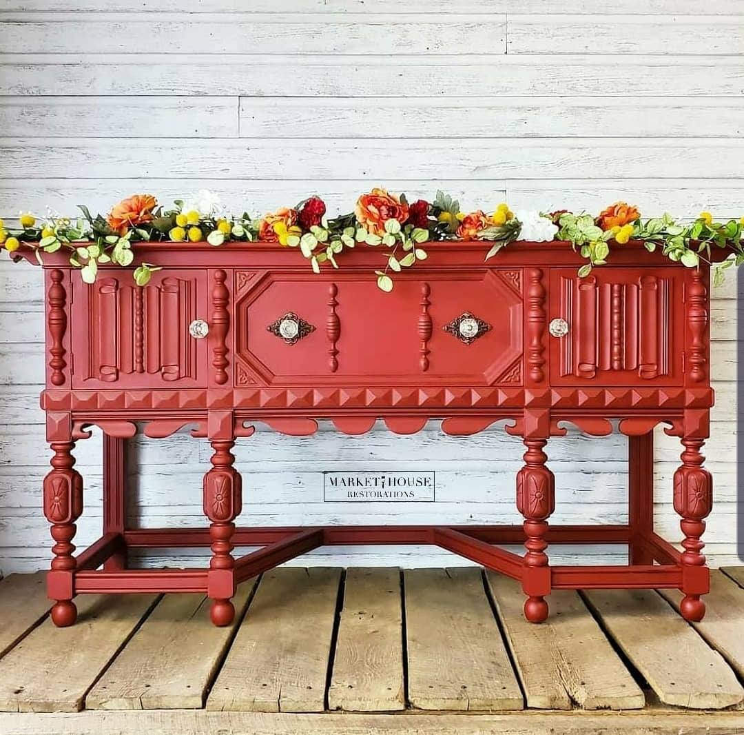 Ornate Vintage Buffet in Paint The Town