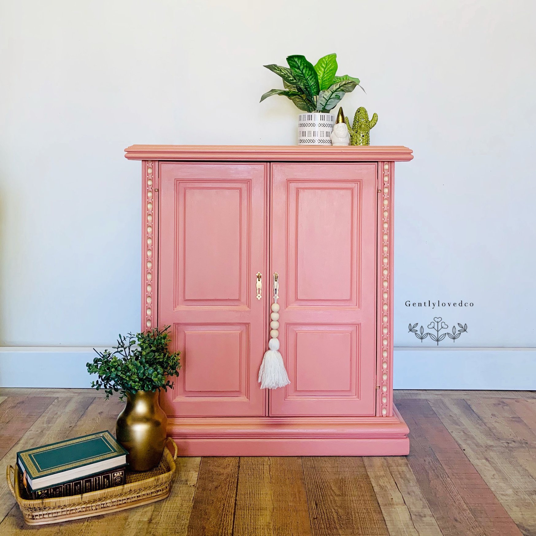 Two-Door Cabinet in Peachy Keen