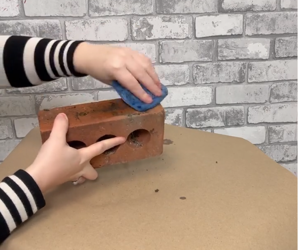 cleaning brick